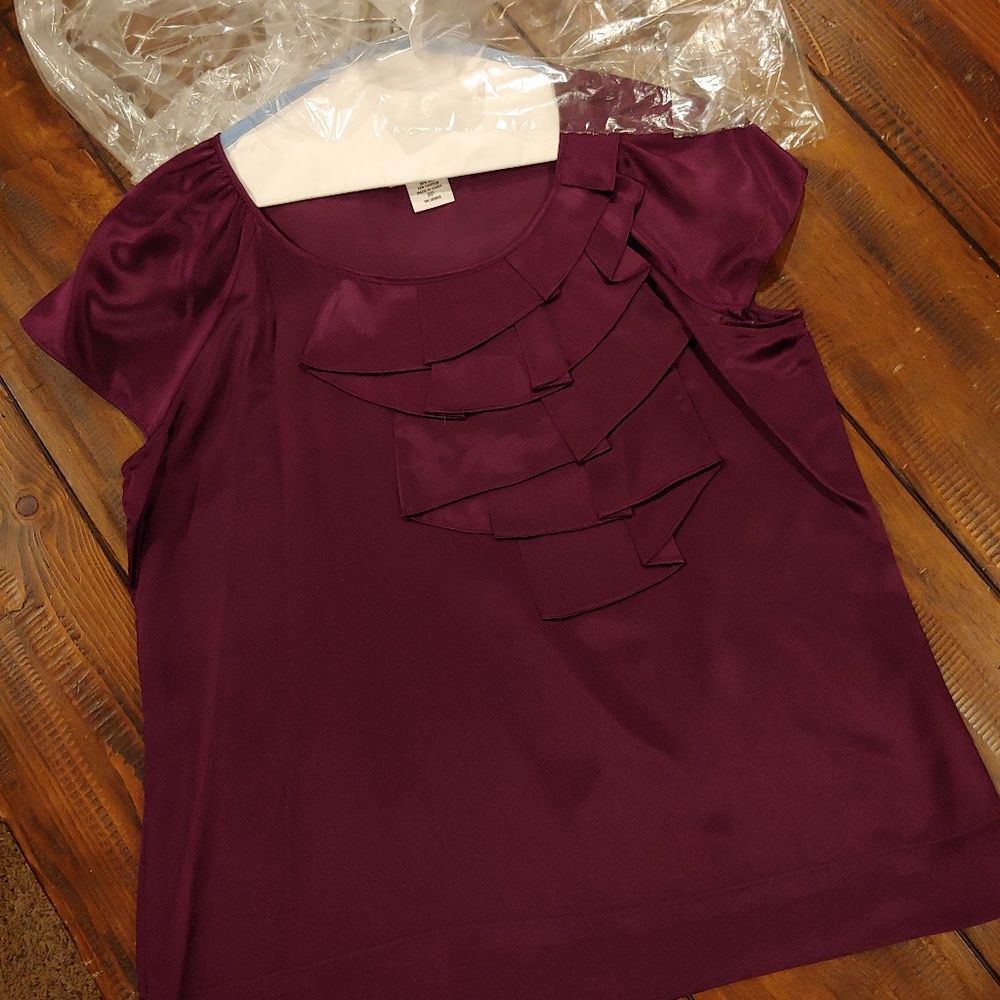 Kate Hill Amethyst Silk Blouse